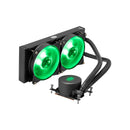 Cooler Master Masterliquid Ml240Rs Argb Threadripper Liquid Cooler 240Mm Radiator 2 X 120Mm Masterfan Argb Fan With Temp Senso