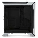 Cooler Master Mastercase Sl600M Atx Anodized Aluminum Panels Vertical Layout Acoustic Noise Reduction Proximity Lighting On