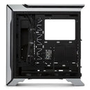 Cooler Master Mastercase Sl600M Atx Anodized Aluminum Panels Vertical Layout Acoustic Noise Reduction Proximity Lighting On