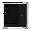 Cooler Master Mastercase Sl600M Atx Anodized Aluminum Panels Vertical Layout Acoustic Noise Reduction Proximity Lighting On