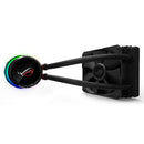 Asus Rog Ryuo 120 All-In-One Liquid Cpu Cooler With Color Oled Aura Sync Rgb And Rog 120Mm Radiator Fan