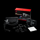 Asus Rog Ryuo 240 All-In-One Liquid Cpu Cooler With Color Oled  Aura Sync Rgb  And Rog 240Mm Radiator Fan