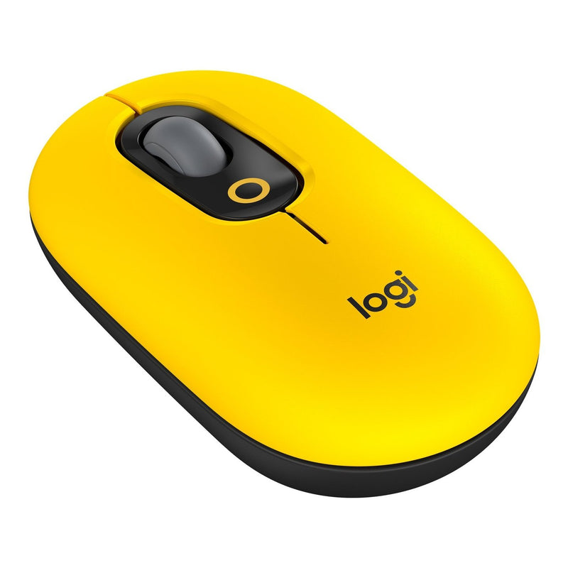 Logitech POP Silent Wireless Mouse Yellow - is a vibrant 4-button Bluetooth wireless mouse featuring high-precision optical tracking with up to 4000 DPI sensitivity. It offers silent clicks via SilentTouch switches supports connection to up to three de...