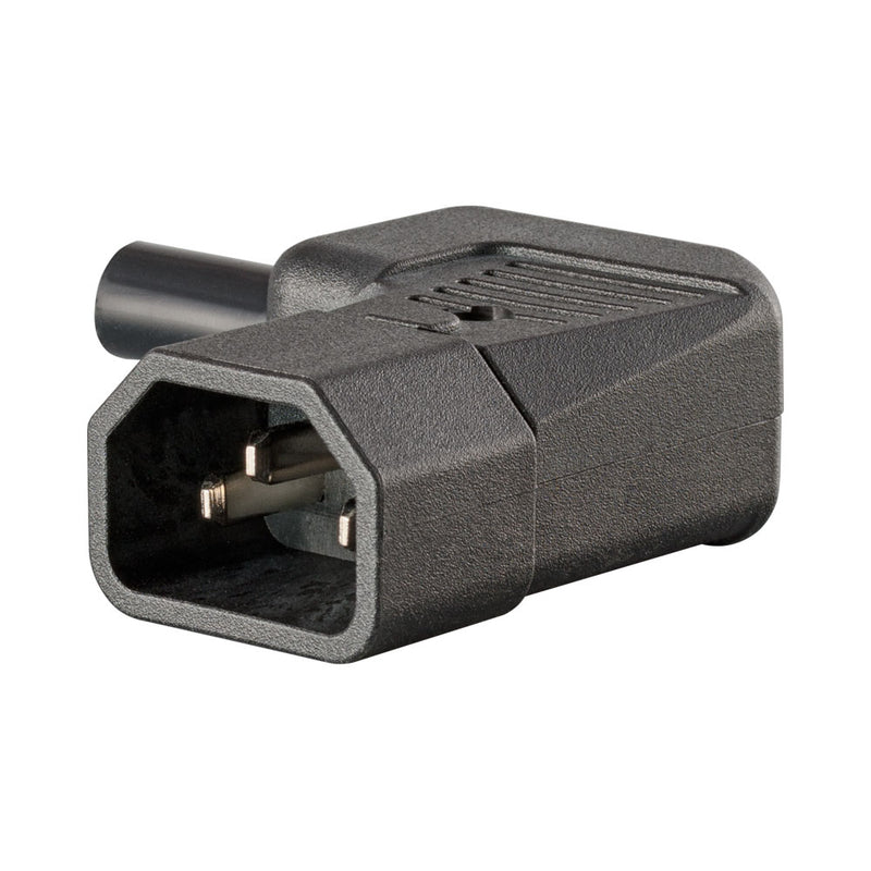 Right Angled Iec Kettle Connector - Male