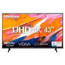 Hisense 43 Inch A6K Full Hd Smart Tv - 1920X1080, 3000:1 Contrast, Built-In Wi-Fi, 2X Hdmi, 2X Usb, Dvb-T T2, Dolby Digital - 43A6K