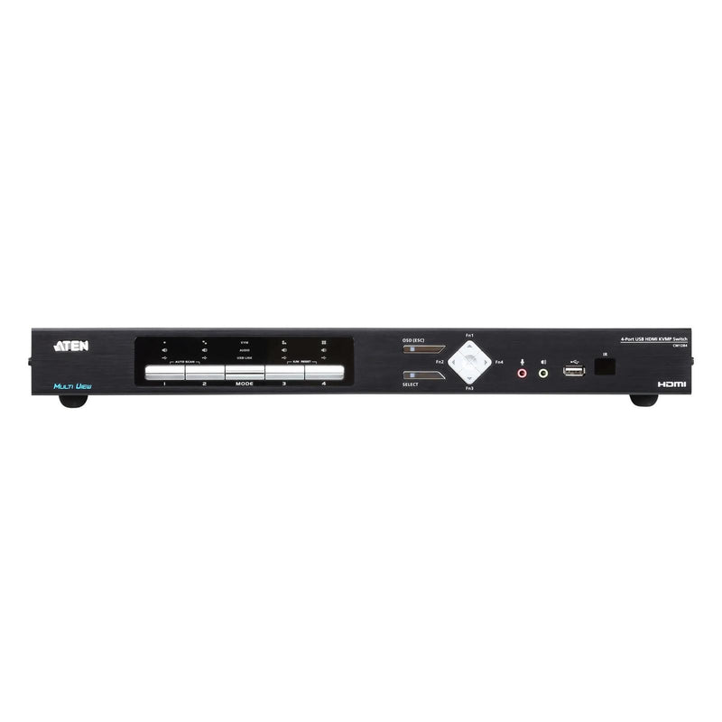Aten 4-Port Usb Hdmi Multi-View Kvmp Switch. (Inlc. Cables & Rack Kit)