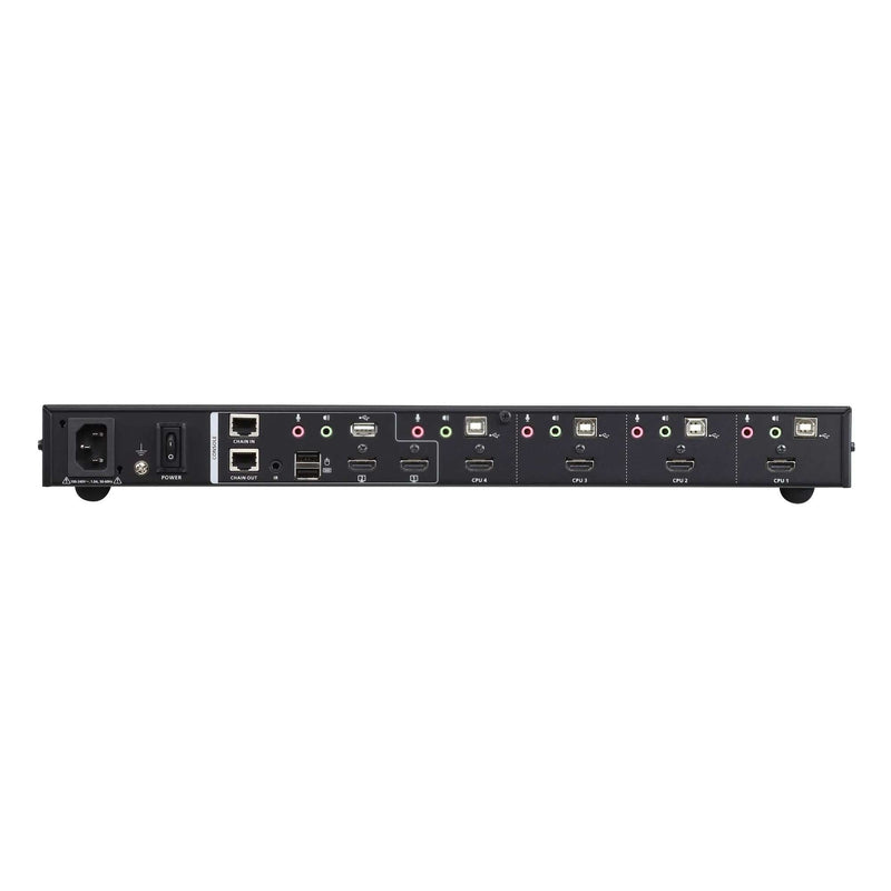 Aten 4-Port Usb Hdmi Multi-View Kvmp Switch. (Inlc. Cables & Rack Kit)