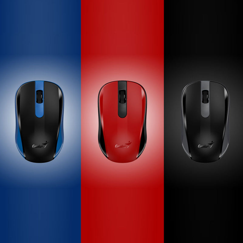 Genius Nx-8008S 2.4Ghz Wireless Silent Click Mouse - Blue