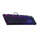 Cooler Master Sk650 Rgb Keyboard Brushed Aluminum Standard Layout Red Cherry Mx Low Profile Mechanical Switches .