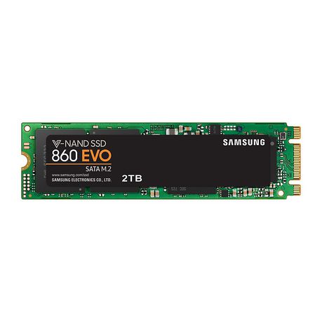 Samsung 860 Evo 2Tb M.2 2280 Solid State Drive - Read Sequential Speed Up To 550 Mb S, Write Sequential Speed Up To 520 Mb S, Random Read Max 97000 Iops, Retail Box, 1 Year Warranty