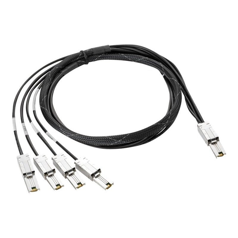Hpe Storageworks 2M External Mini-Sas To 4X1 Mini-Sas Cable