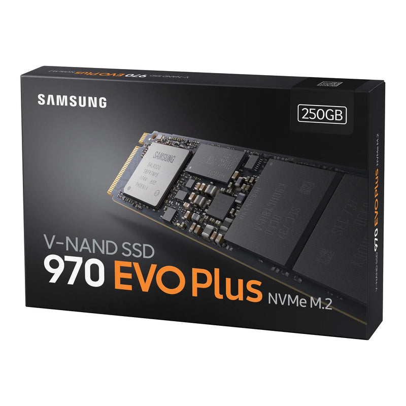 Samsung 970 Evo Plus 250Gb Nvme Ssd - Read Speed Up To 3500 Mb S Write Speed To Up 2300 Mb S 150 Tbw 1.5 M Hr Mtbf