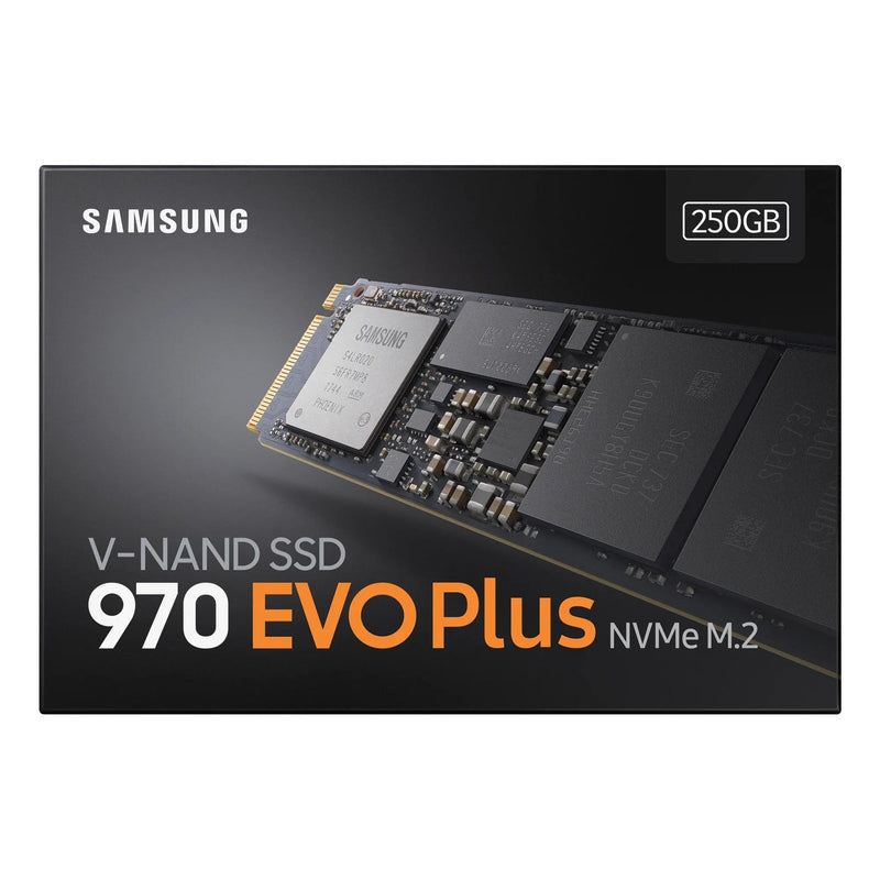 Samsung 970 Evo Plus 250Gb Nvme Ssd - Read Speed Up To 3500 Mb S Write Speed To Up 2300 Mb S 150 Tbw 1.5 M Hr Mtbf