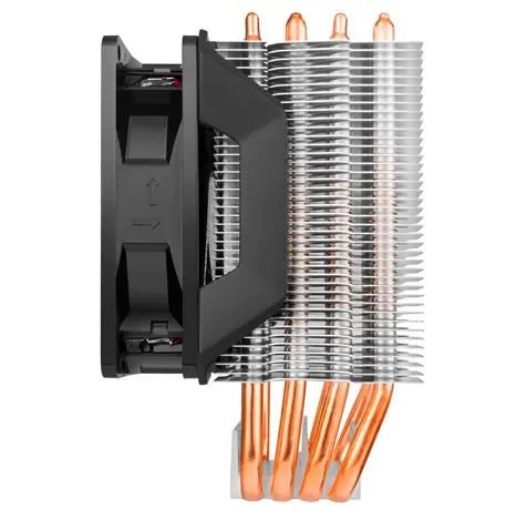 Cooler Master H410 Compact Air Tower 92Mm Red Led Fan 4 Heat Pipes.