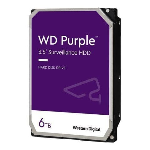 Western Digital Purple - 6.0Tb 3.5" Sata3 6.0Gbps Surveillance Hdd Intellipower™ Speed Management 256Mb Cache 150Mb S Host To From (Sustained) Allframe Hd Video Optimised 2 Year Warranty