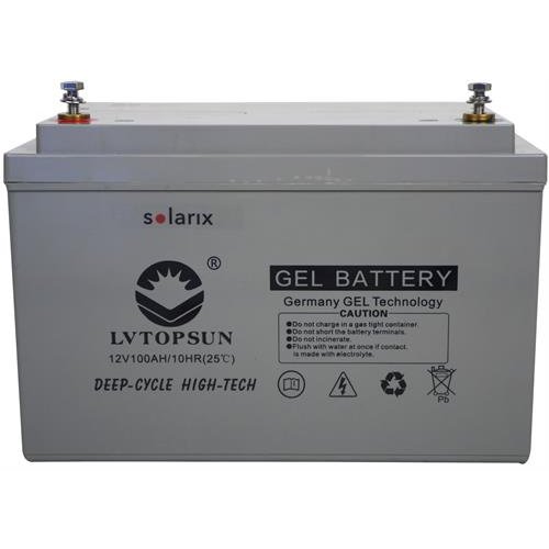 Solarix 12V 100Ah Deep Cycle Gel Battery –Absorbent Glass Mat Technology, Nominal Capacity 100Ah ,Voltage 12V, Maximum Charging Current 30A, Cycle Use 14.5 To 14.8V, All Purpose Battery For Use With Inverters And Solar Installations, Retail Box , 6 Mon...