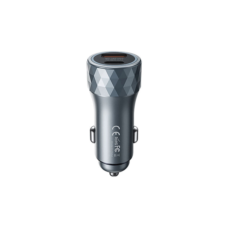 Remax Linger Series 2-Port Usb 54W Pd + Qc Car Charger With Ambient Led Light (Rcc237)