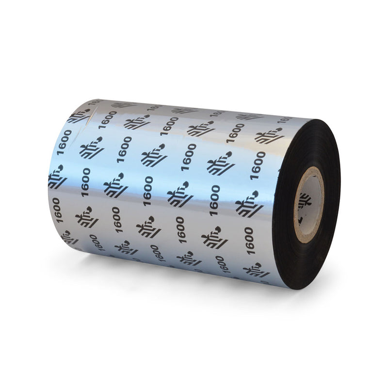 Zebra Wax Ribbon 110Mmx450M 1600 Standard 25Mm Core