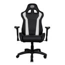 Cooler Master Caliber R1 Gaming Chair; Black And White; Recline; Height Adjust; Head And Lumbar Pillows; Premium Materials; Ergo