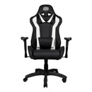 Cooler Master Caliber R1 Gaming Chair; Black And White; Recline; Height Adjust; Head And Lumbar Pillows; Premium Materials; Ergo