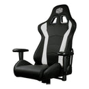 Cooler Master Caliber R1 Gaming Chair; Black And White; Recline; Height Adjust; Head And Lumbar Pillows; Premium Materials; Ergo