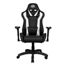Cooler Master Caliber R1 Gaming Chair; Black And White; Recline; Height Adjust; Head And Lumbar Pillows; Premium Materials; Ergo