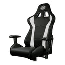 Cooler Master Caliber R1 Gaming Chair; Black And White; Recline; Height Adjust; Head And Lumbar Pillows; Premium Materials; Ergo