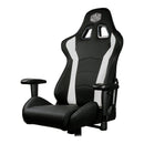 Cooler Master Caliber R1 Gaming Chair; Black And White; Recline; Height Adjust; Head And Lumbar Pillows; Premium Materials; Ergo