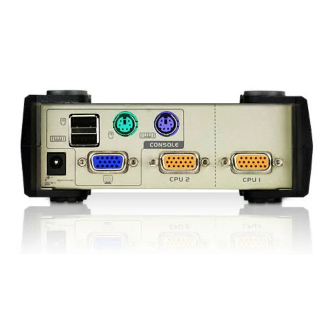 Aten 2-Port Usb Ps2 Vga Kvm With 2 Cables