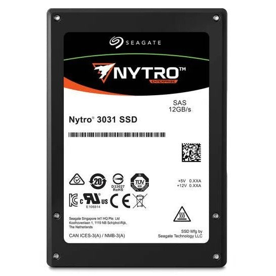 Seagate Nytro 3031 Sas Ssd (3731) Mainstream Endurance - Sas Non Sed Fpg-400gb-sas Dual 12gb/s-non Sed-3detlc-2.5''-15mm