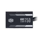 Cooler Master Mwe 750w Atx Psu; 80+ White Rated ; 3 Year Warranty; Flat Black Cables; Non Modular.