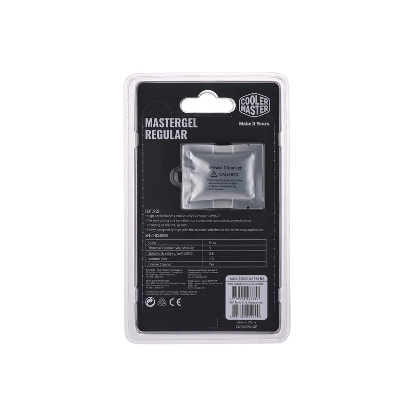 Cooler Master Mastergel Regular Flat-Nozzle Syringe Design Cpu Thermal Paste