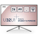 Aoc Style-Line U32U1 - 31.5'' 4K Ips Monitor With Hdr600, 90% Dci-P3, 111% Adobe Rgb, Flicker Free, Low Blue Light