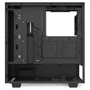 H510 Black/black Compact Mid-tower Case With Tempered Glass - 2x120mm Fans Incl - 4 Fans Supported