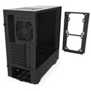 H510 Black/black Compact Mid-tower Case With Tempered Glass - 2x120mm Fans Incl - 4 Fans Supported