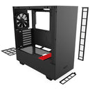Nzxt H510 Black/Red Compact Mid-Tower Case With Tempered Glass