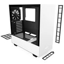 H510 White/black Compact Mid-tower Case With Tempered Glass