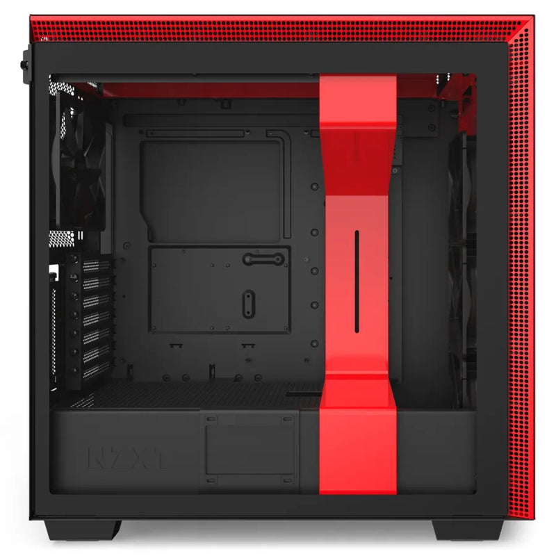 H710i Black/red Premium Atx Mid-tower With Lighting And Fan Control