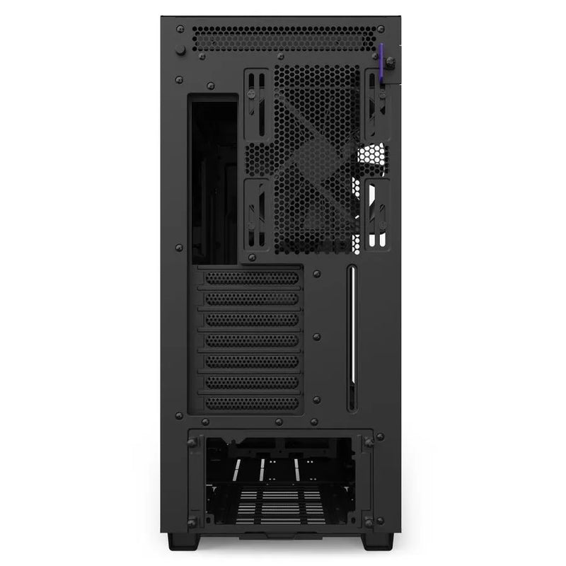 H710 Black/black Mid-tower Case With Tempered Glass