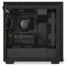 H710 Black/black Mid-tower Case With Tempered Glass