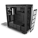 H710 Black/black Mid-tower Case With Tempered Glass