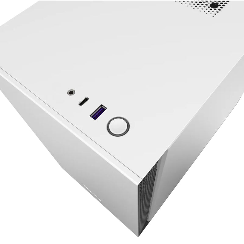 H210i White/black Mini-itx Case With Lighting And Fan Control