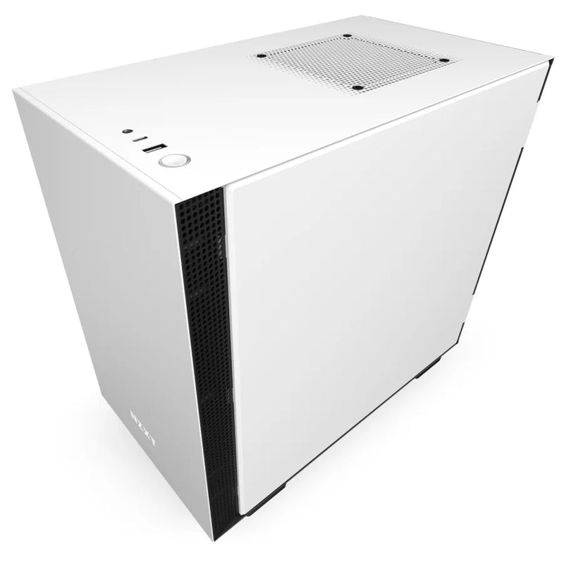 H210i White/black Mini-itx Case With Lighting And Fan Control