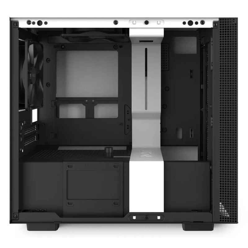 H210i White/black Mini-itx Case With Lighting And Fan Control