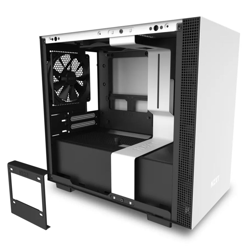 Nzxt H210 White Black Mini-Itx Case With Tempered Glass