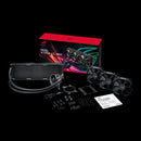 Rog Strix Lc 360 All-in-one Liquid Cpu Cooler With Aura Sync Rgb; And Triple Rog 120mm Radiator Fans