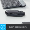 Logitech Pebble M350 Wireless Mouse - Graphite - 2.4Ghz Bt - N A - Emea - Closed Box