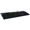 Logitech G815 Lightsync Rgb Mechanical Gaming Keyboard – Gl Linear - Carbon - Us Int'L - Usb - N A - Intnl - Linear Switch A - I