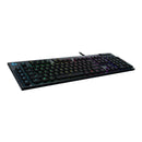 Logitech G815 Lightsync Rgb Mechanical Gaming Keyboard Carbon Clicky - Lighsync Intelligent Rgb  Low Profile Mechanical Switches