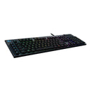 Logitech G815 Lightsync Rgb Mechanical Gaming Keyboard Carbon Clicky - Lighsync Intelligent Rgb  Low Profile Mechanical Switches